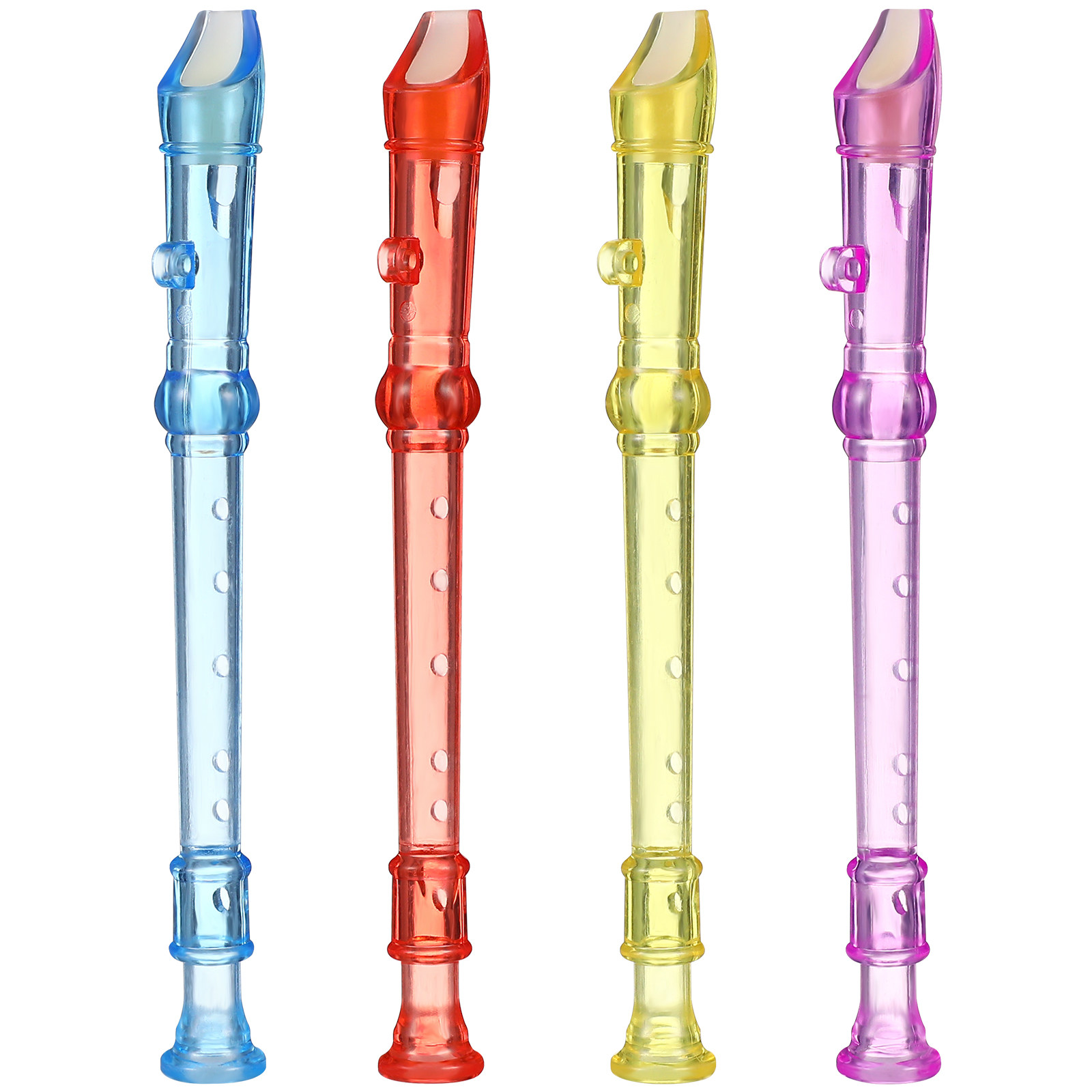 Soprano Recorder Plastic - 12Pcs Translucent Plastic Soprano Recorder Flute