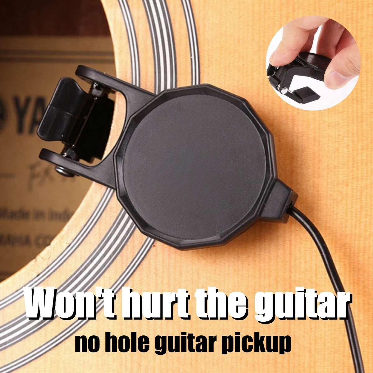 Musical Instrument Types - Audio Jack Clip On Pickup for
