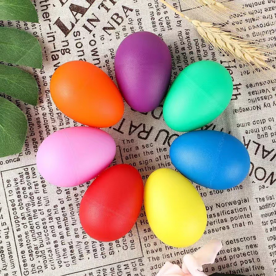 Musical Instrument Maraca - 2Pcs Plastic Egg Shakers Percussion Musical