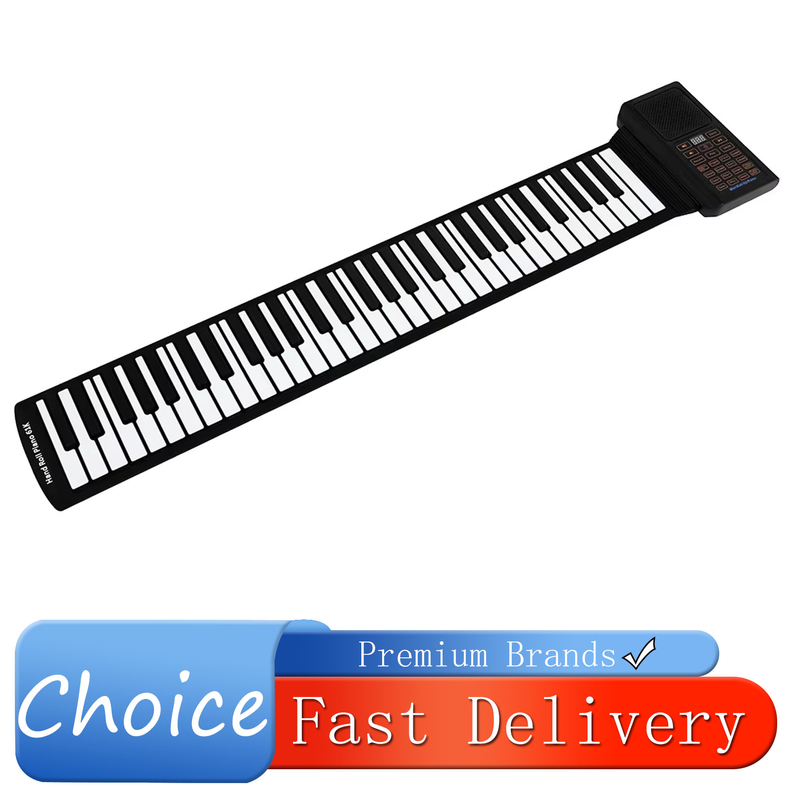 Musical Instrument Keyboard - 61 Keys Mini Roll Up Piano