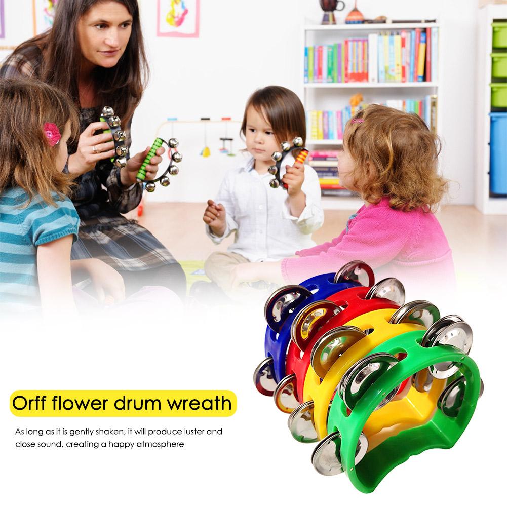Musical Instrument Types - 4pcs Tambourine Jingles Rattle Bell Musical