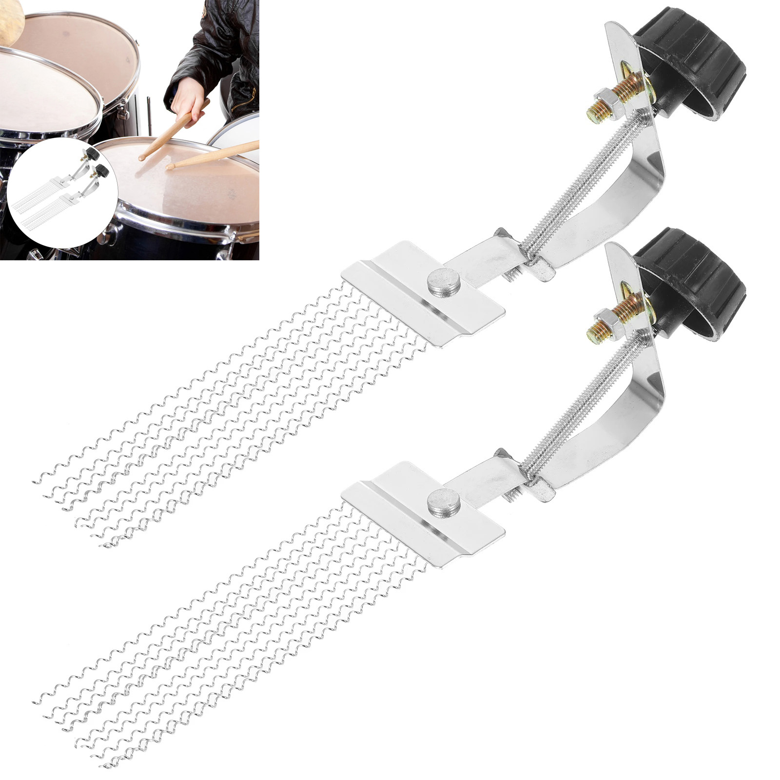 Musical Instrument Maraca - 1/2pcs Half Design Steel Iron Snare