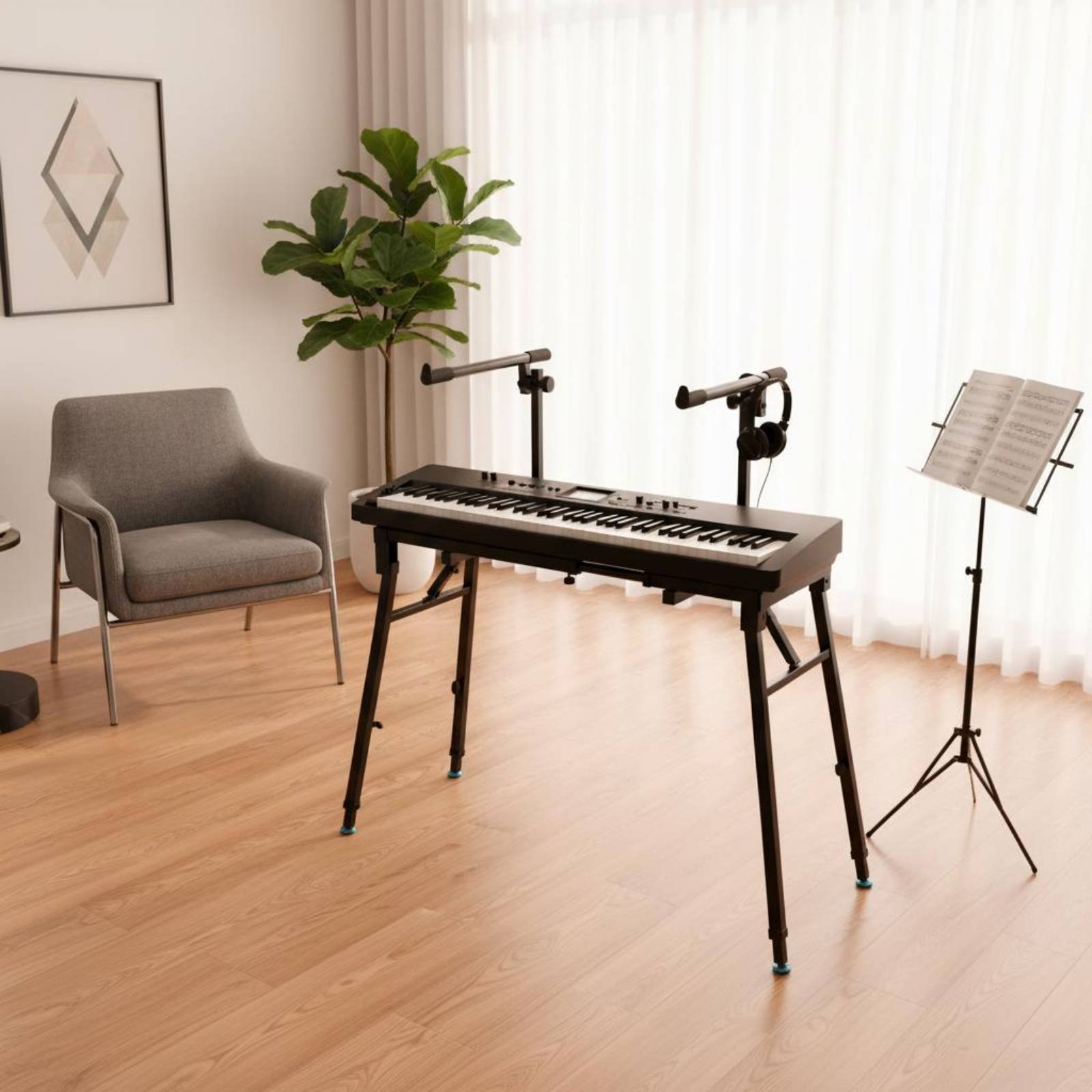 Folding Keyboard Stand Portabl - Musical Instrument Keyboard 评论和价格