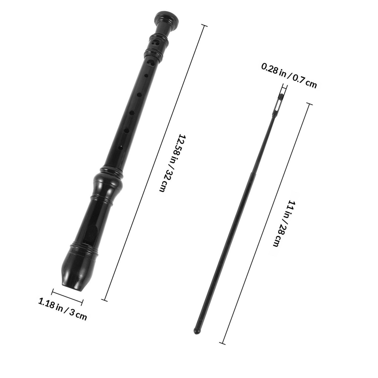 8 Hole Black Soprano Recorder  - Soprano Recorder Plastic 评论和价格