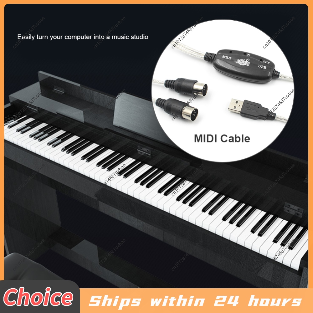 Professional MIDI Cable USB IN - Musical Instrument Keyboard 评论和价格