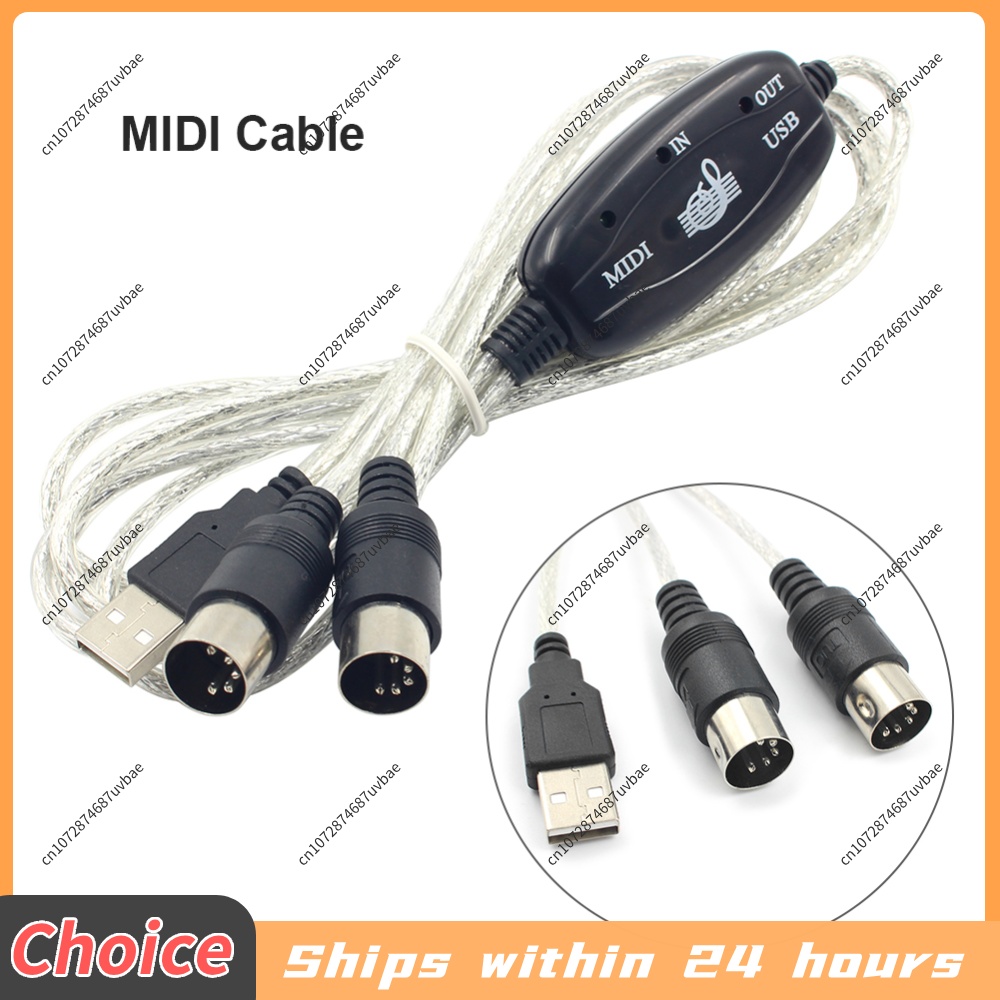 Professional MIDI Cable USB IN - Musical Instrument Keyboard 评论和价格