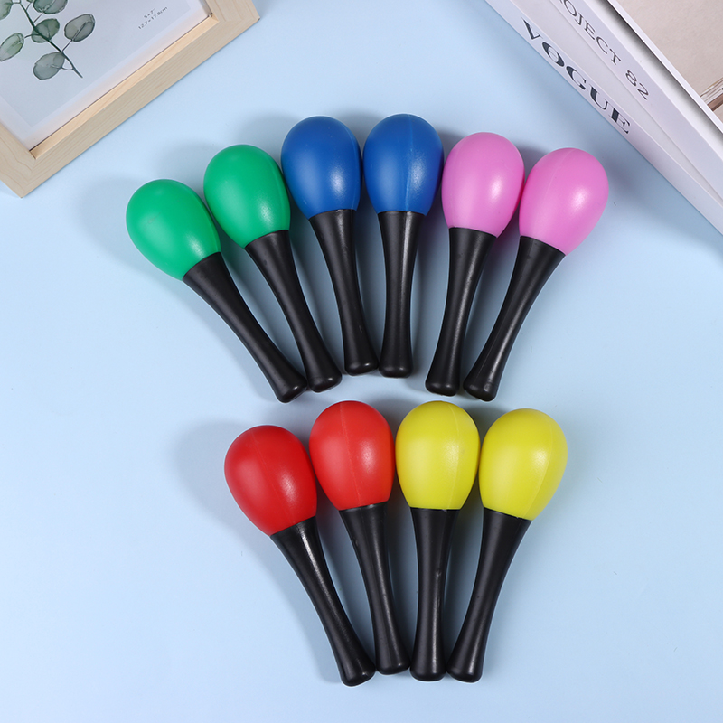 2Pcs Plastic Maracas Sand Hamm - Musical Instrument Maraca 评论和价格