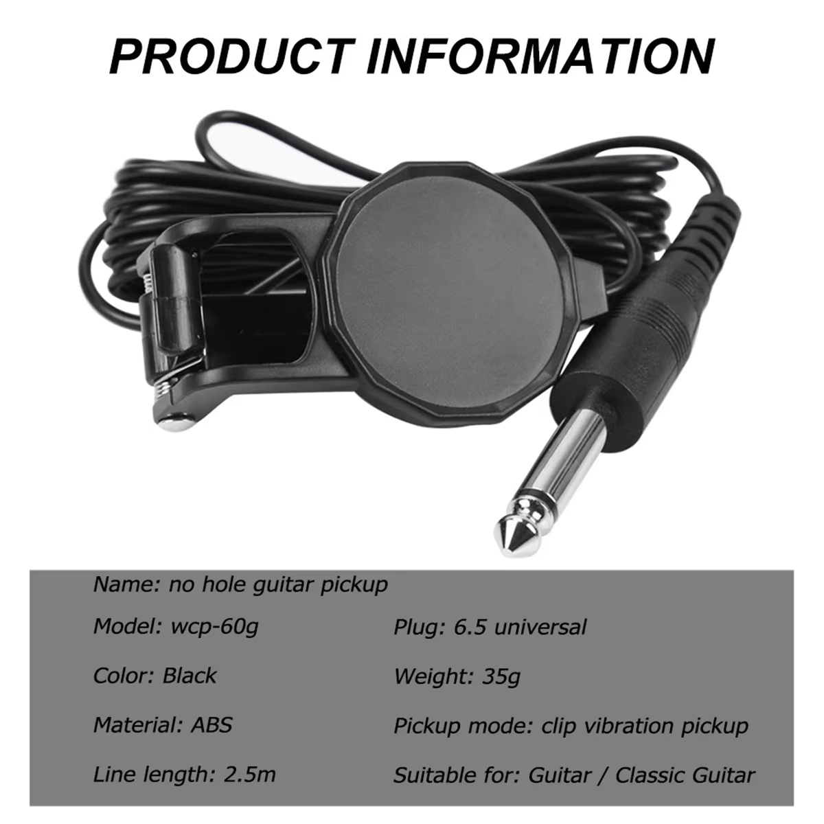 Audio Jack Clip On Pickup/2.5  - Musical Instrument Types 评论和价格