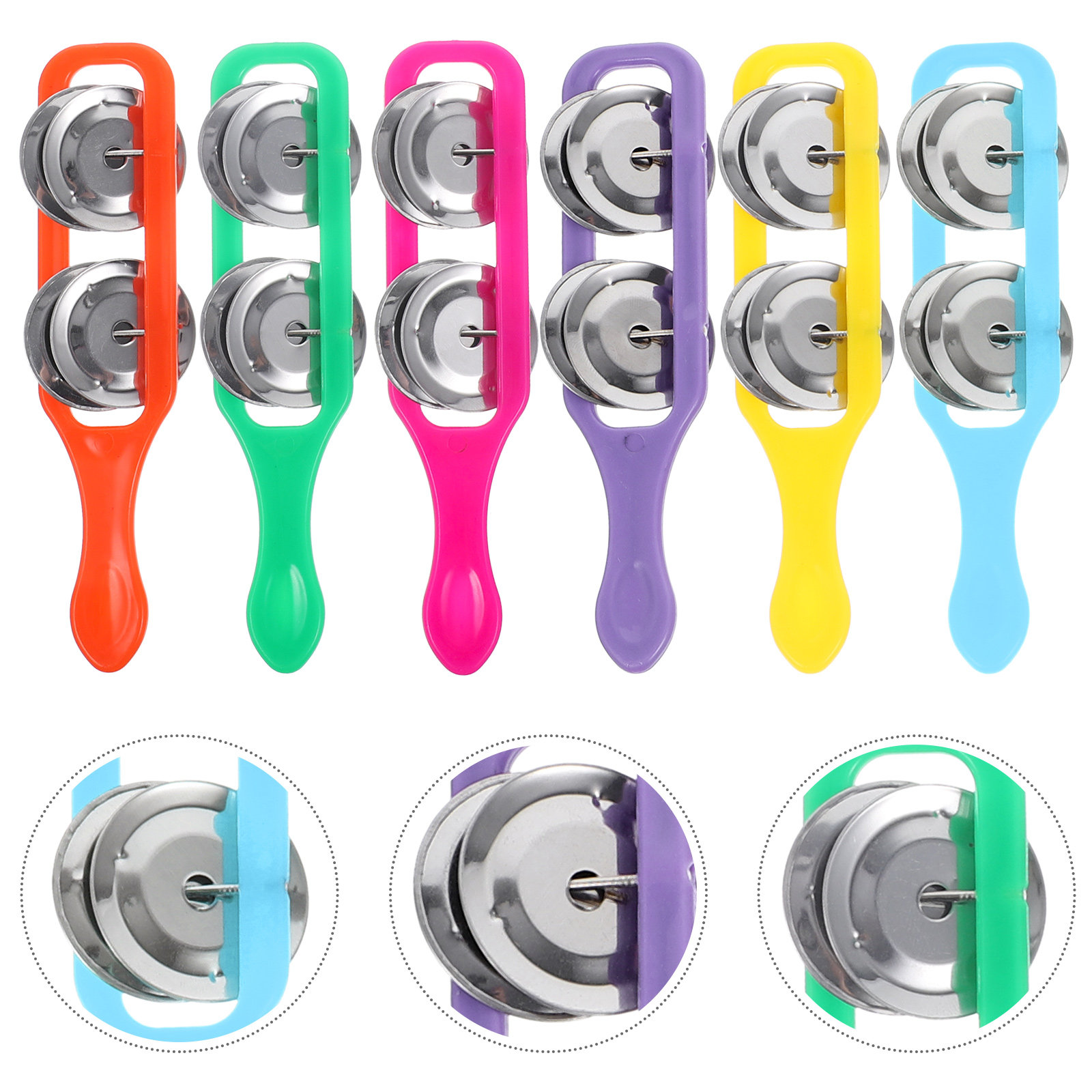 18Pcs Handbell Colorful Percus - A Musical Instrument You Shake 评论和价格