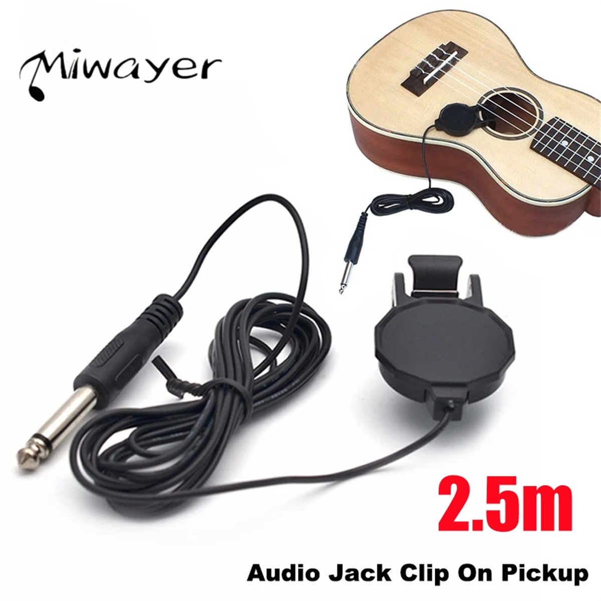 Audio Jack Clip On Pickup for  - Musical Instrument Types 评论和价格