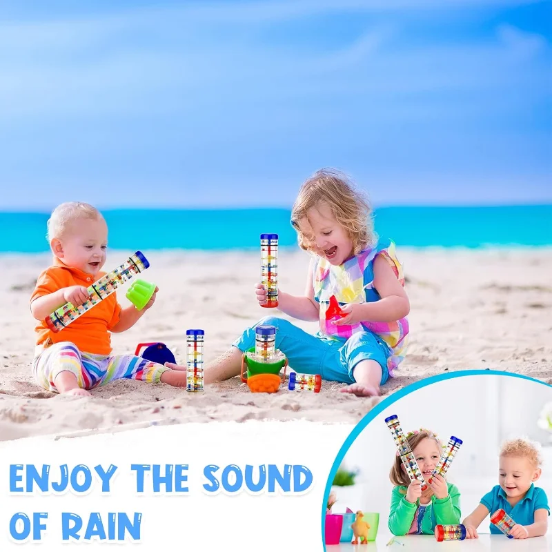 Rainbow Hourglass Rain Stick R - A Musical Instrument You Shake 评论和价格