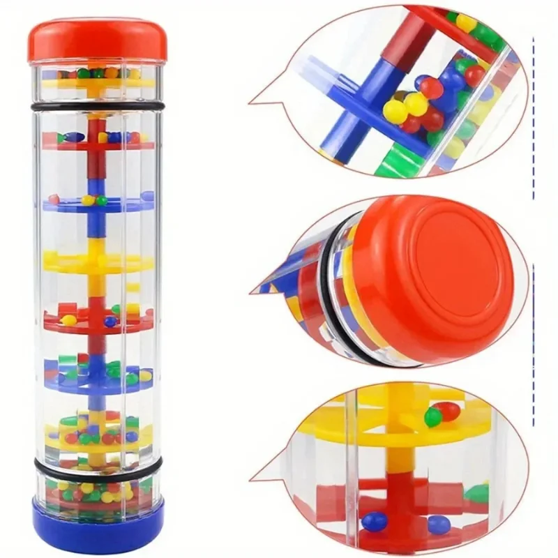 Rainbow Hourglass Rain Stick R - A Musical Instrument You Shake 评论和价格