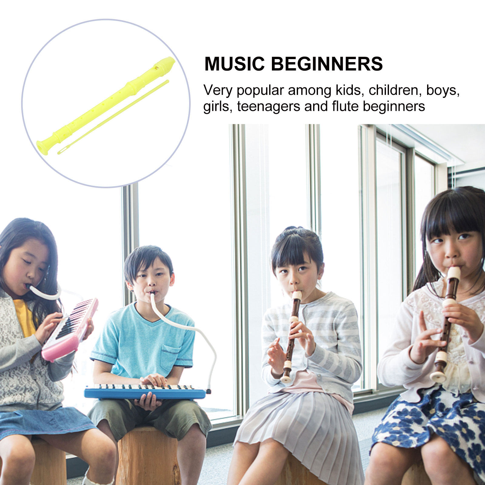 1Set Children Soprano Recorder - Soprano Recorder Plastic 评论和价格