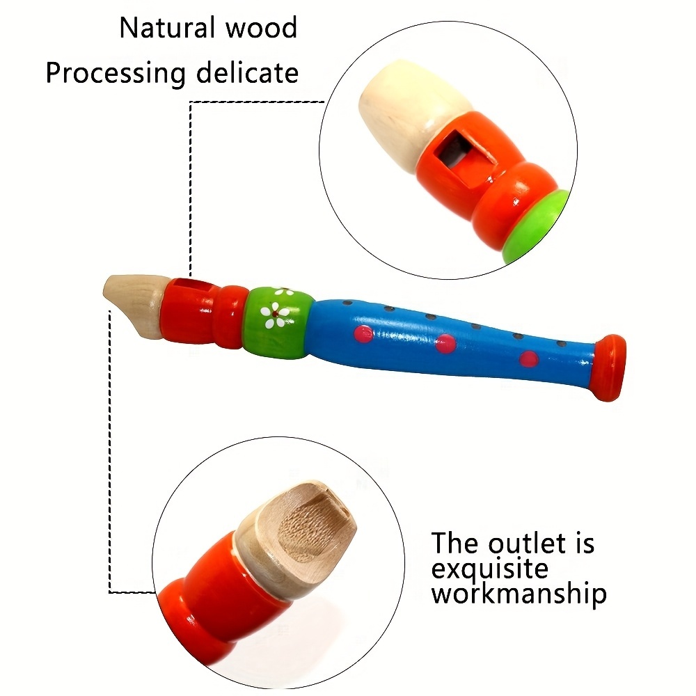 1pc Wooden Flute 6-Hole Colorf - Musical Instrument Fagot 评论和价格