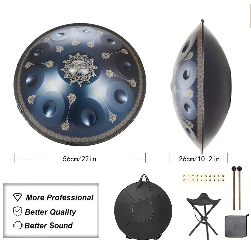 10 Notes Handpan Drum 22 Inch  - Musical Instrument Drum 评论和价格