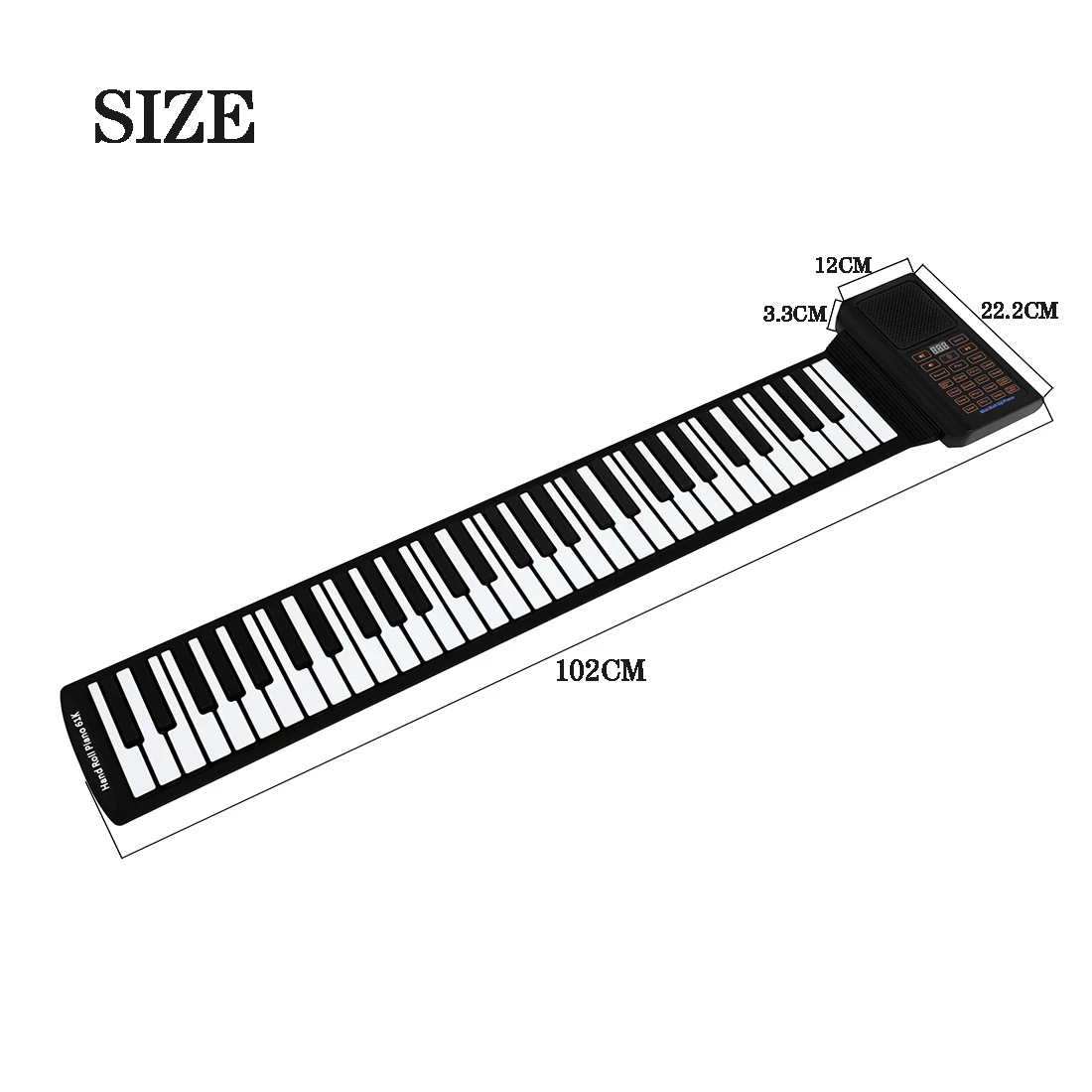 61 Keys Mini Roll Up Piano Sil - Musical Instrument Keyboard 评论和价格