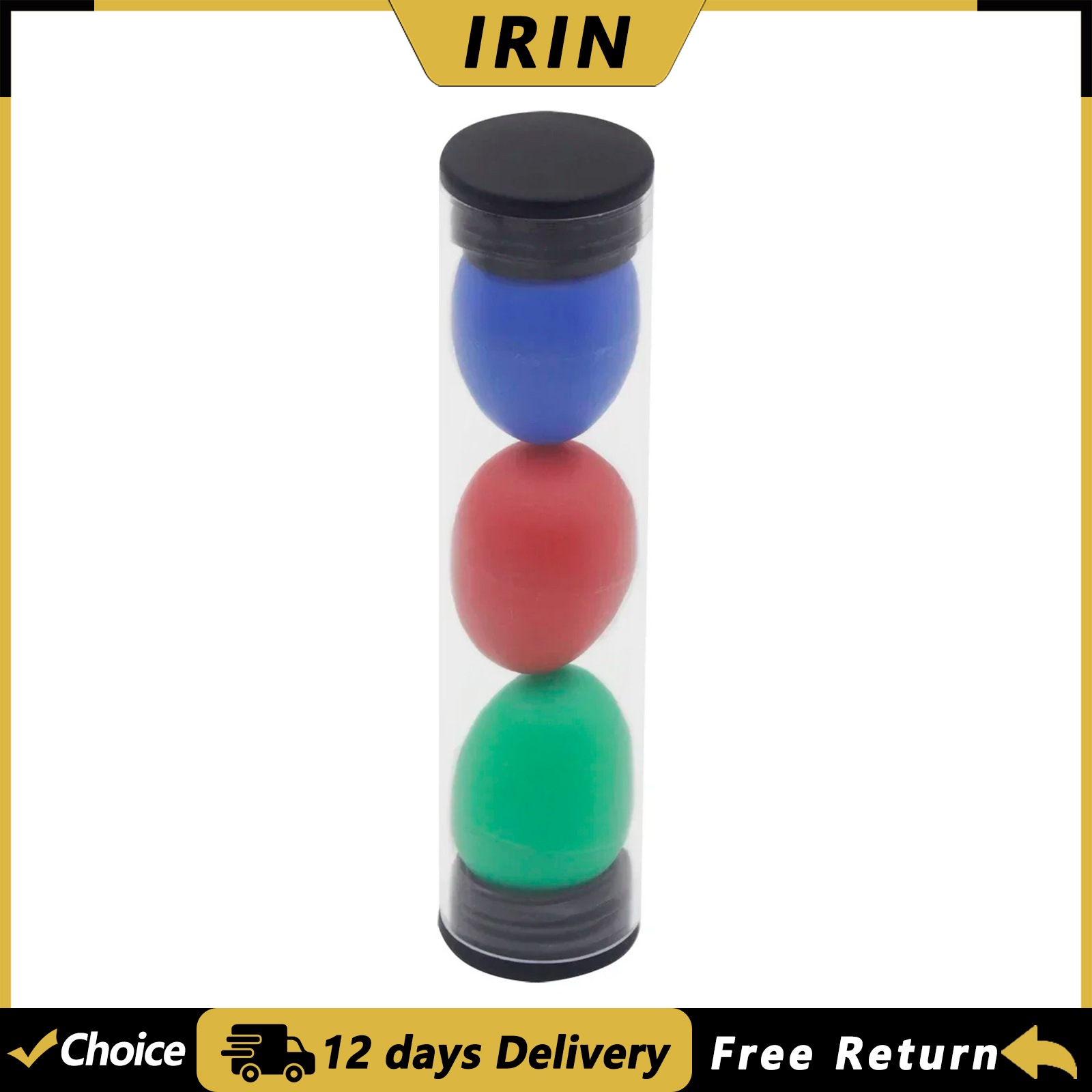 IRIN 3Pcs Sand Egg Colorful Sa - Musical Instrument Maraca 评论和价格