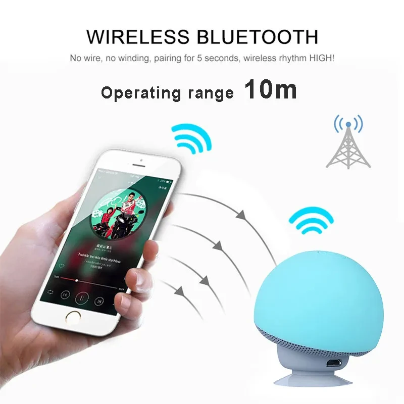 Mini Mushroom Bluetooth Speake - Cajon Musical Instrument 评论和价格