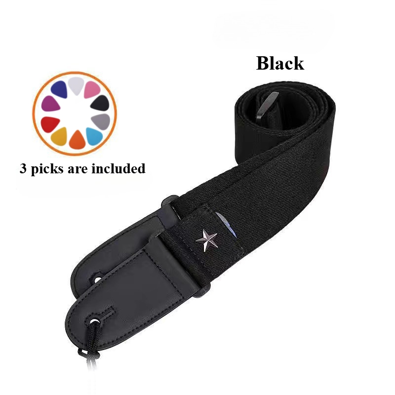 Embroidered Cross Guitar Strap - Musical Instrument Types 评论和价格