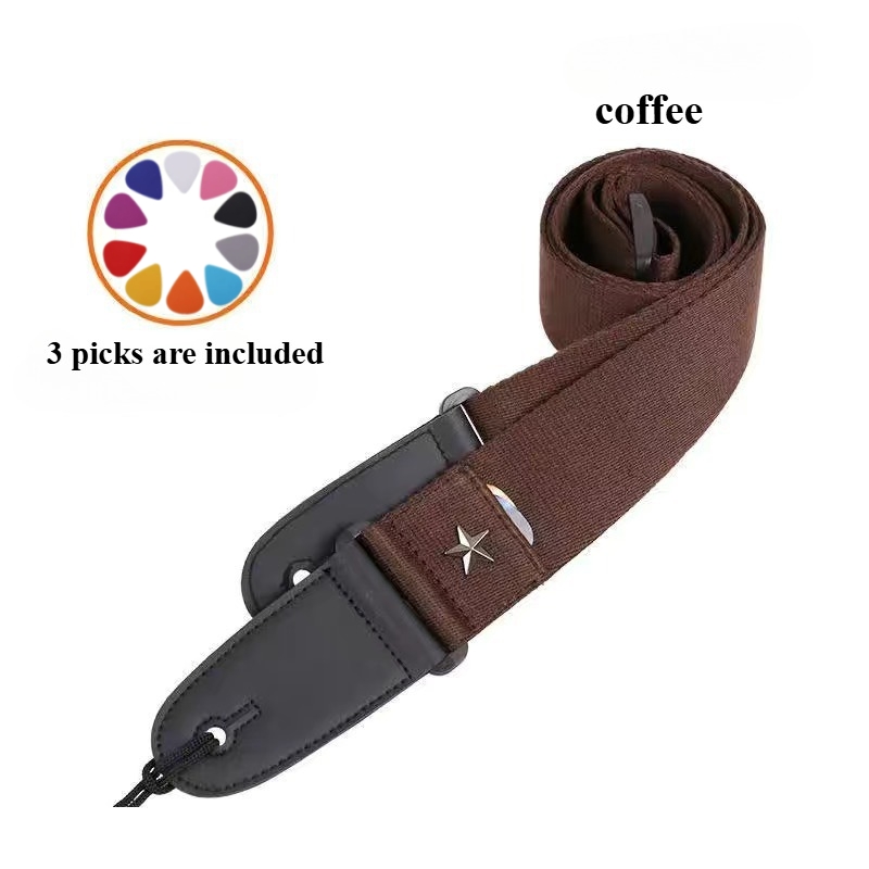 Embroidered Cross Guitar Strap - Musical Instrument Types 评论和价格