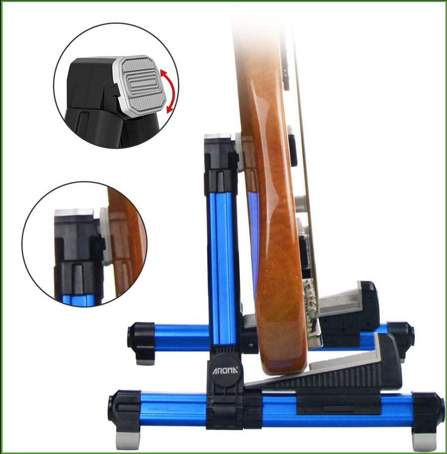 Foldable Aluminum Guitar Stand - Musical Instrument Types 评论和价格