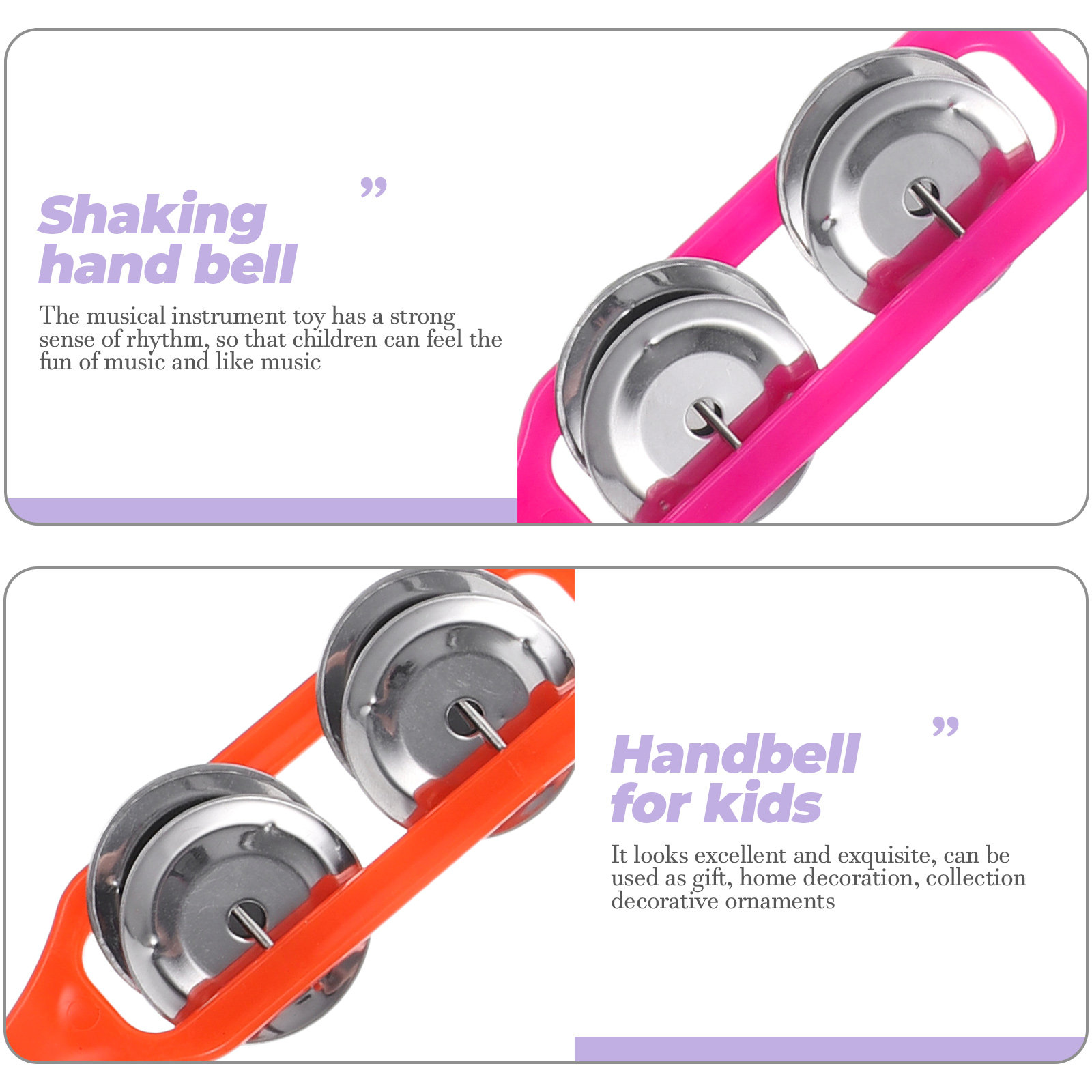 18Pcs Hand Bell Shaking Percus - A Musical Instrument You Shake 评论和价格