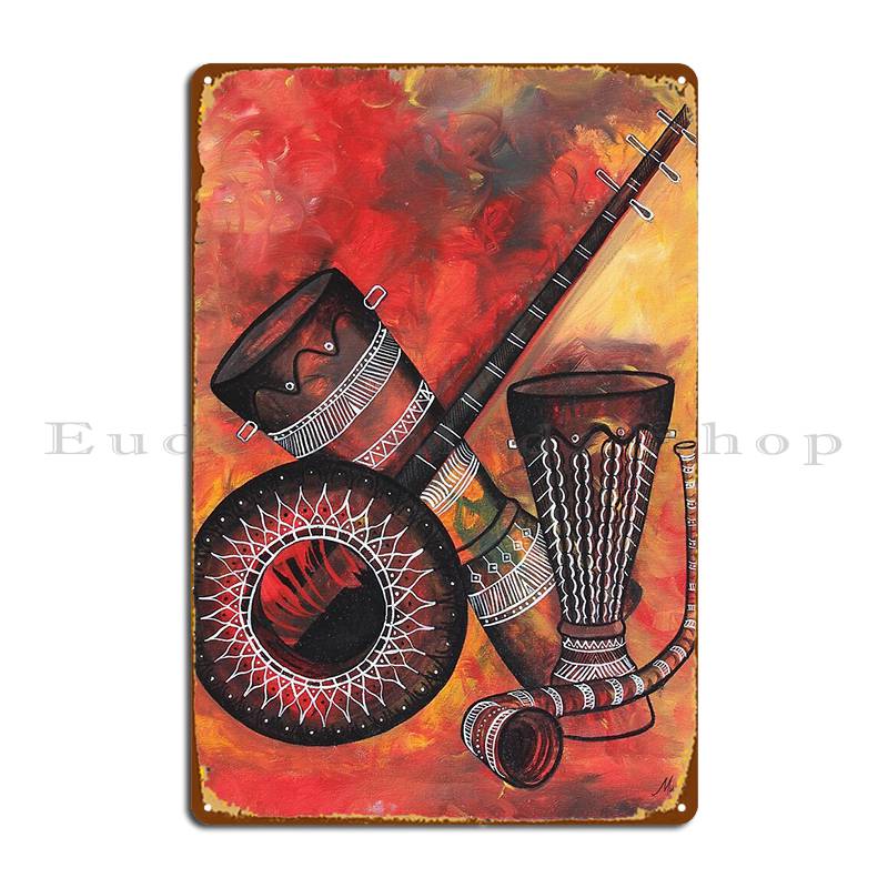 Music Instrument Metal Sign Ga - Musical Instrument Sign 评论和价格