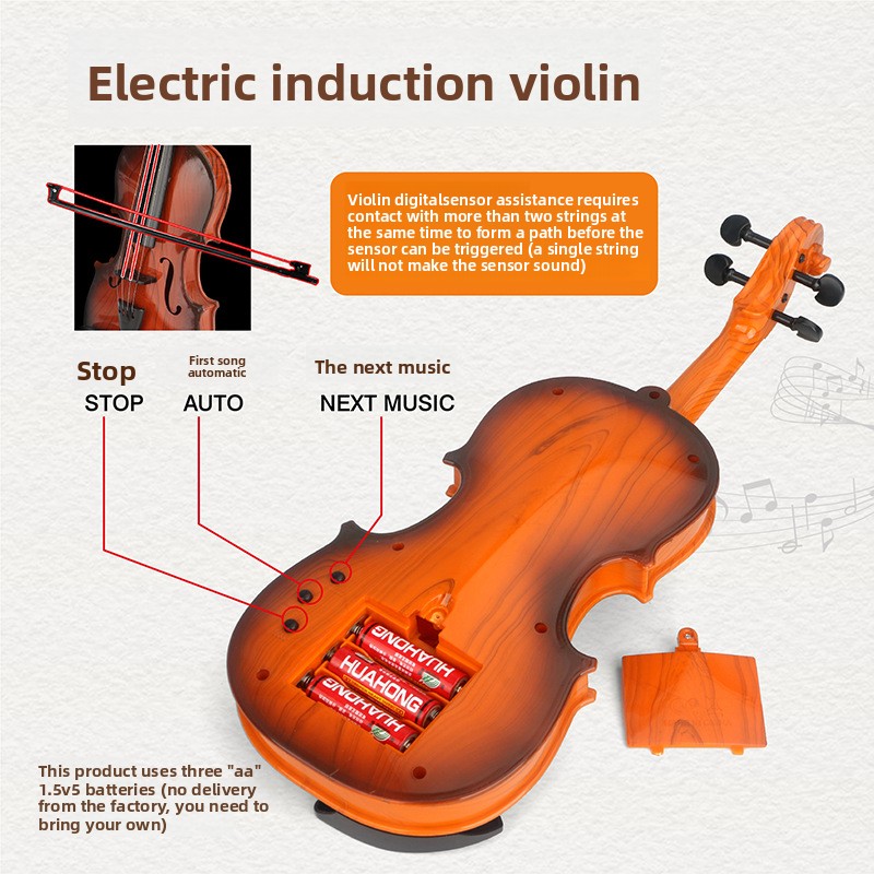 Acoustic Violin Toys Adjustabl - Musical Instrument Maraca 评论和价格