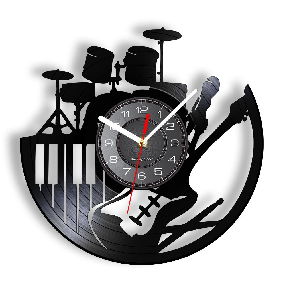 Electric Guitar Drum Rack Set  - Musical Instrument Sign 评论和价格
