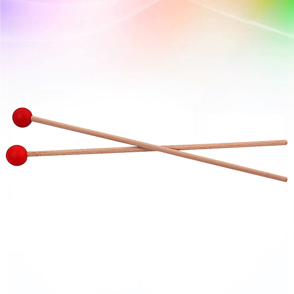 1Pair Large Drum Mallets Wood  - Musical Instrument Mallet 评论和价格
