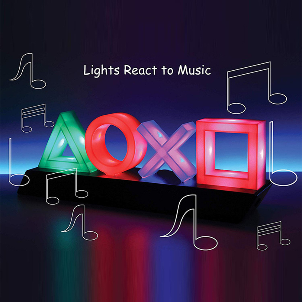 Colorful Game Icon Lamp for PS - Musical Instrument Sign 评论和价格