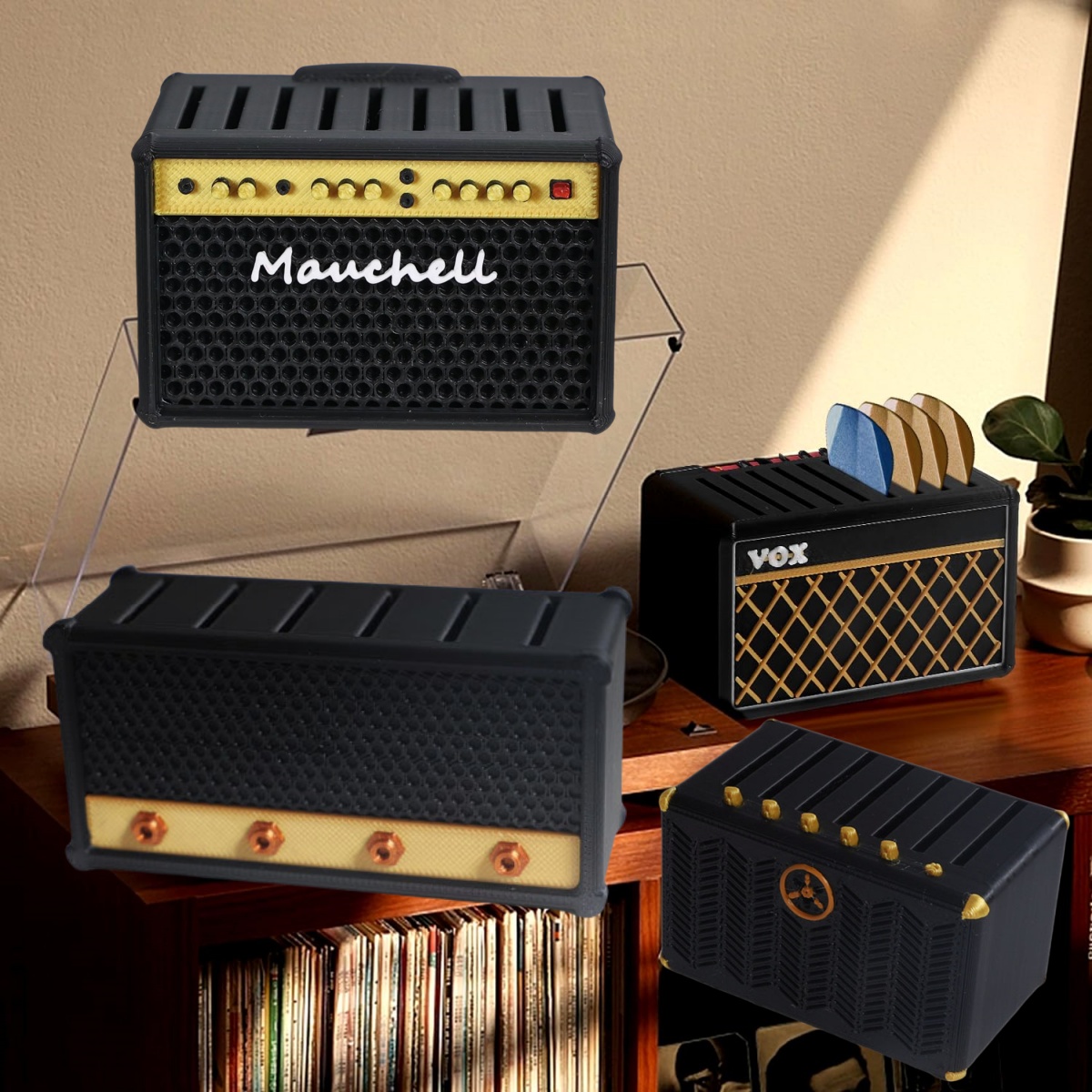 Guitar Pick Holder, 3D Printed - Cajon Musical Instrument 评论和价格