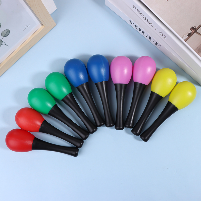 2Pcs Plastic Maracas Sand Hamm - Musical Instrument Maraca 评论和价格