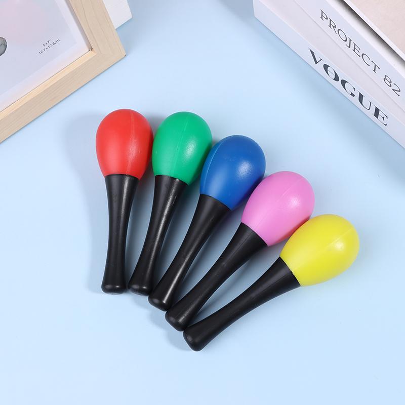 2Pcs Plastic Maracas Sand Hamm - Musical Instrument Maraca 评论和价格