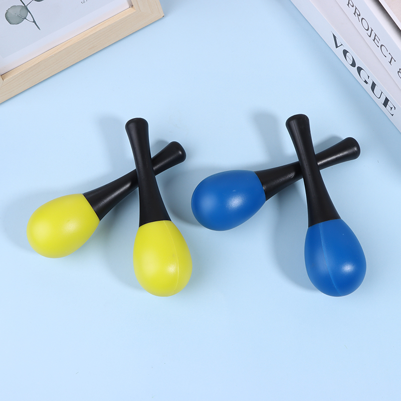 2Pcs Plastic Maracas Sand Hamm - Musical Instrument Maraca 评论和价格