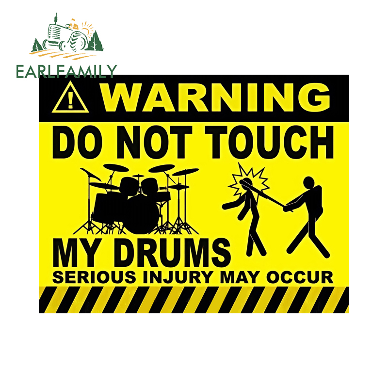EARLFAMILY Do Not Touch My Dru - Musical Instrument Sign 评论和价格