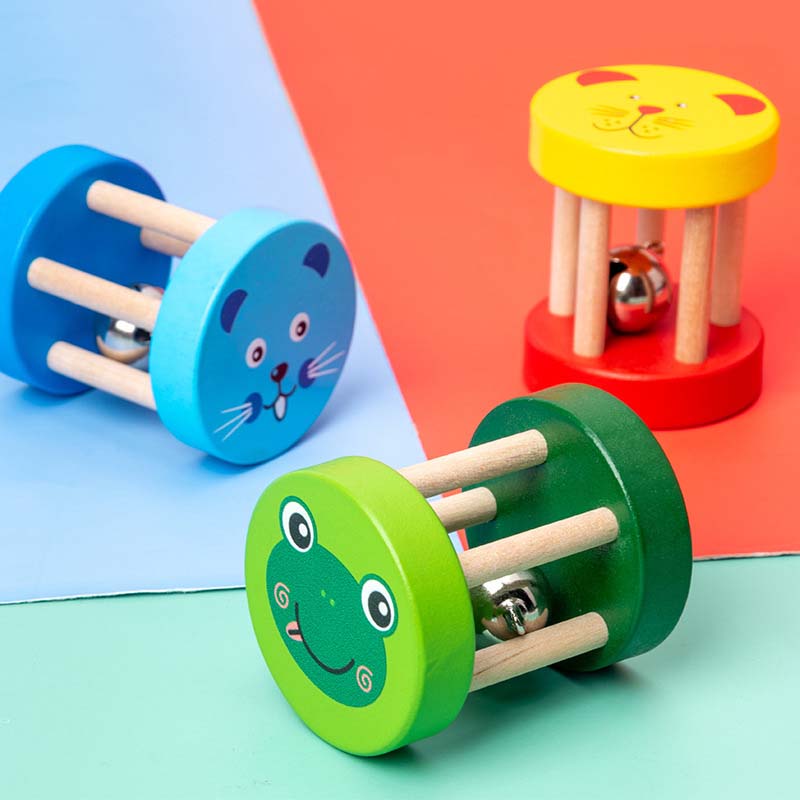 1pc Montessori Baby Wooden Cag - A Musical Instrument You Shake 评论和价格