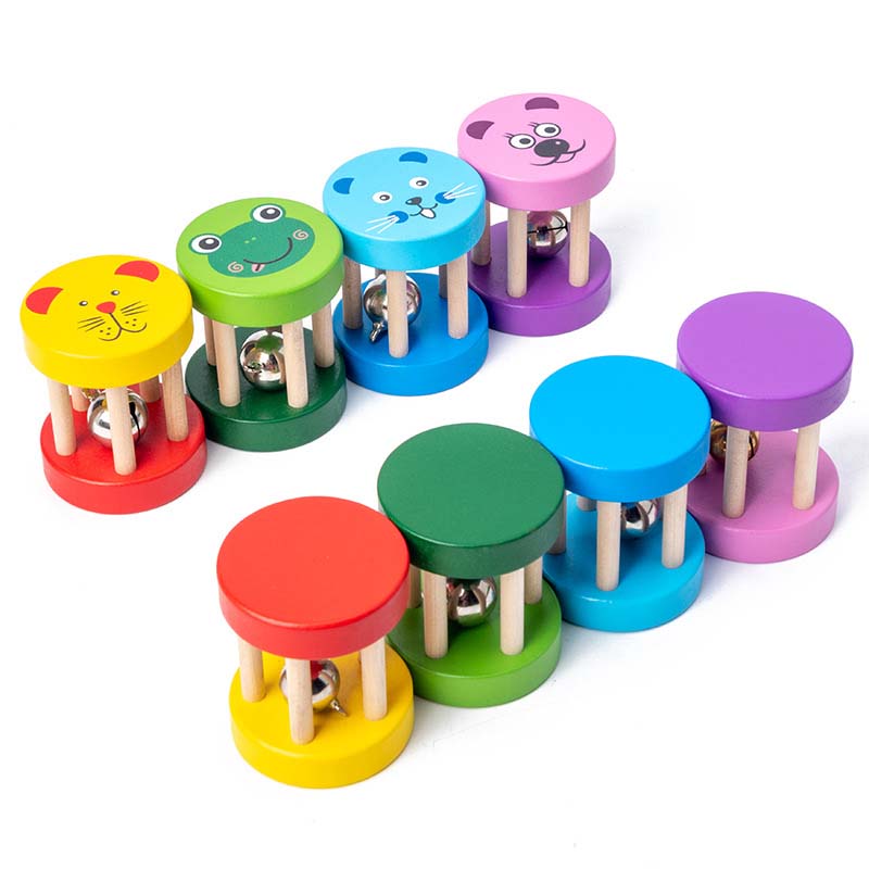 1pc Montessori Baby Wooden Cag - A Musical Instrument You Shake 评论和价格