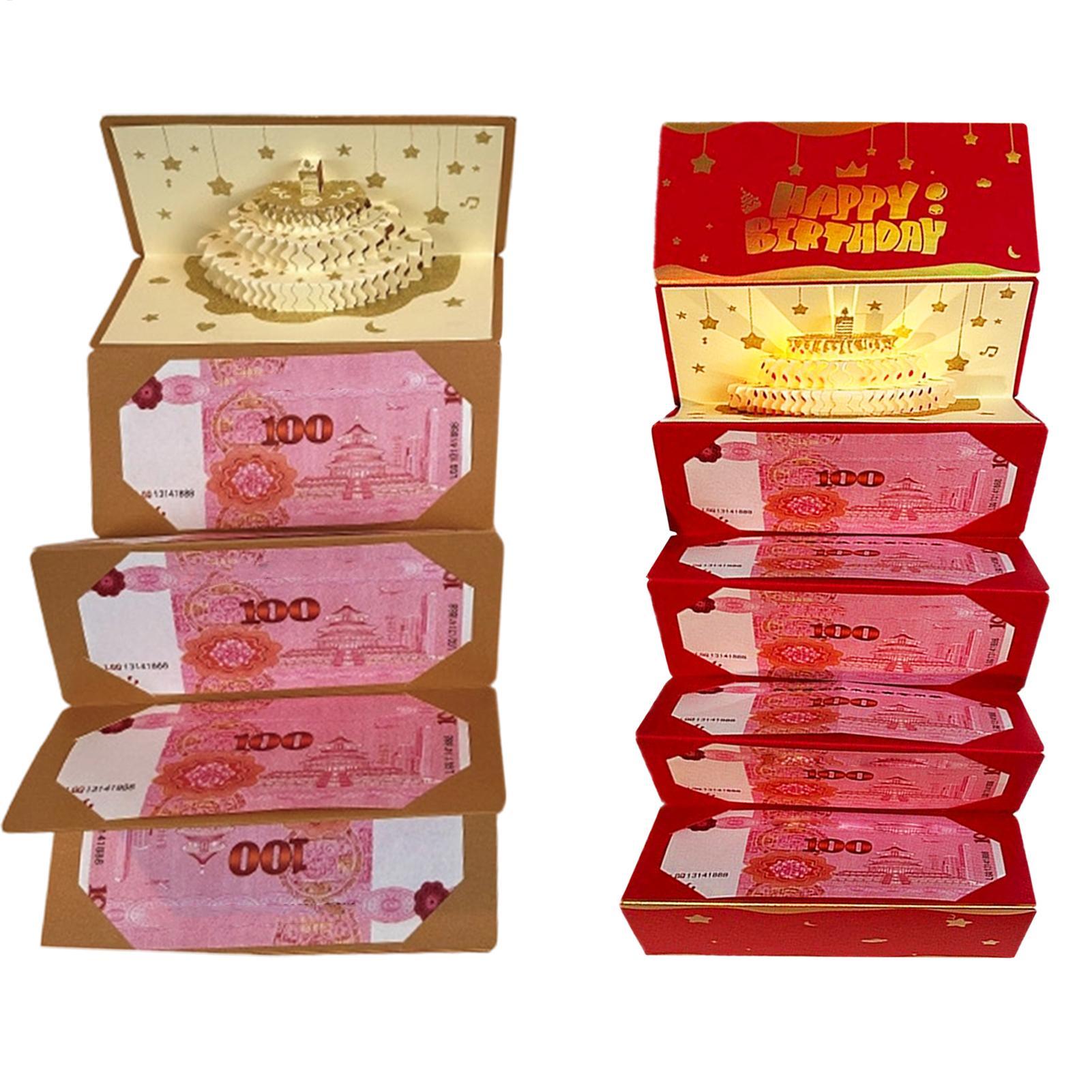 3D Cake Birthday Money Envelop - Cajon Musical Instrument 评论和价格