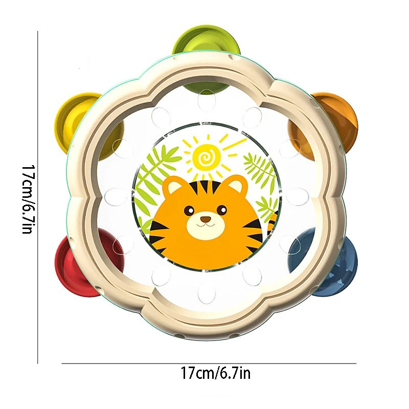 Hand Drum Toy For Baby Toddler - A Musical Instrument You Shake 评论和价格