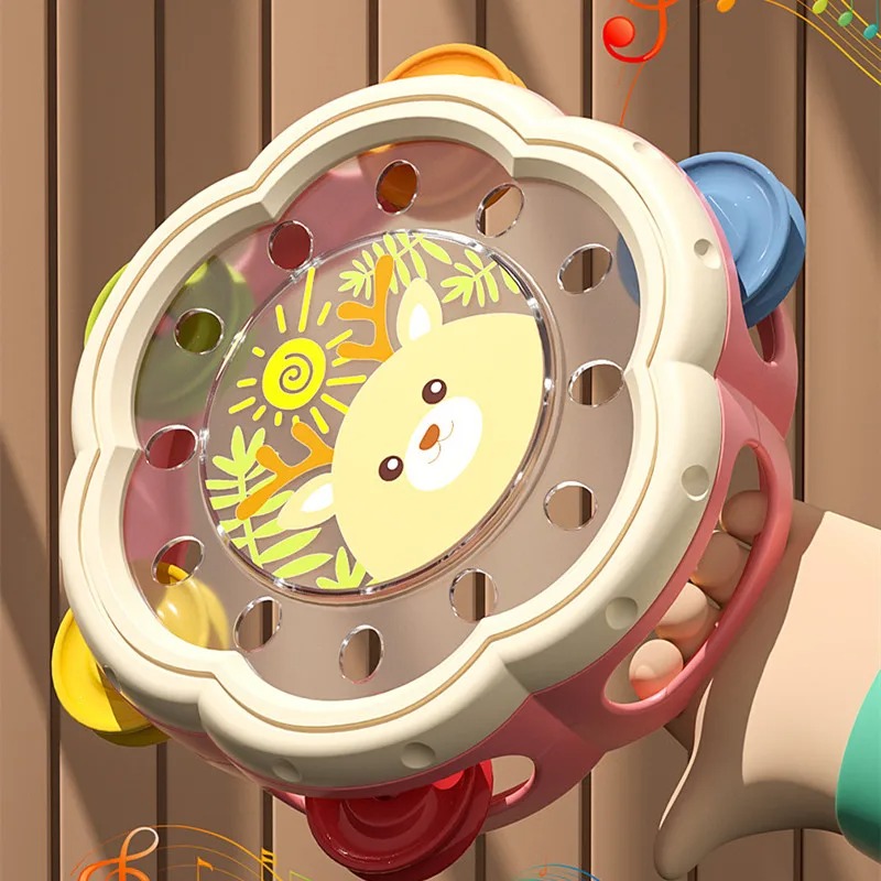 Hand Drum Toy For Baby Toddler - A Musical Instrument You Shake 评论和价格