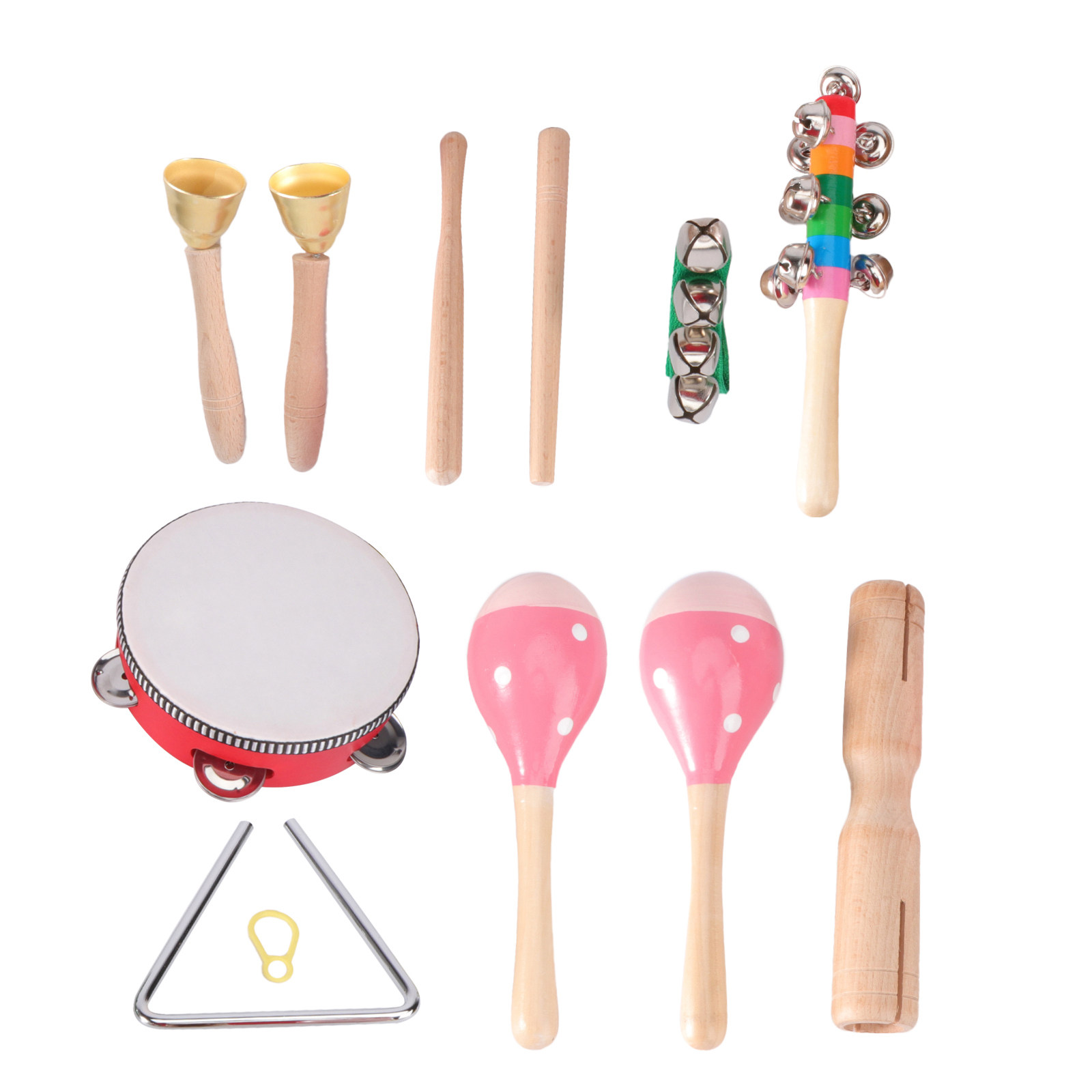1Set Early Education Tambourin - A Musical Instrument You Shake 评论和价格